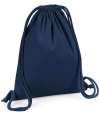 W260 Westford Mill Organic Premium Cotton Gymsac French Navy colour image